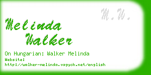 melinda walker business card